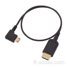 HDMI Câble à angle droit mini HDMI Made personnalisé